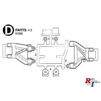 TAMIYA RC M-07 Concept D Parts - 51598