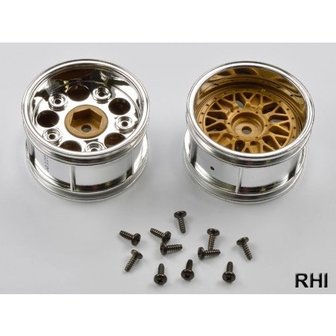 TAMIYA 2-Piece Porsche Taisan Wide Mesh Wheels (1 Pair) - 50549