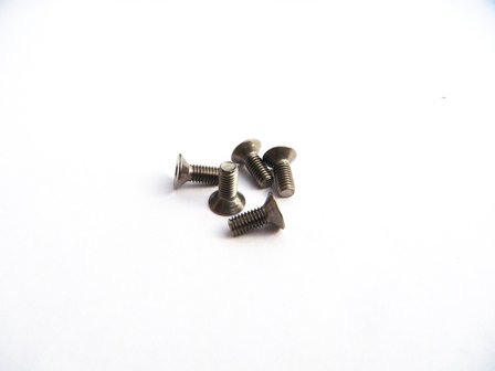 Hiro Seiko M3x5 Titanium Hex Socket Flat Head Screw (5) - 69686