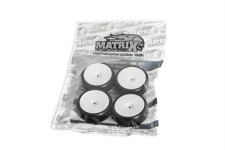 Matrix 1/10 EP 36R Rubber Tire Pre-glued 4pcs Asphalt - EPA036