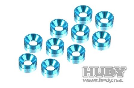 Alu Countersunk Shim - Blue (10), H296510-B