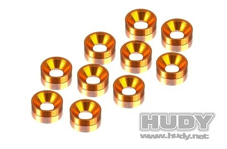 Alu Countersunk Shim - Orange (10), H296510-O