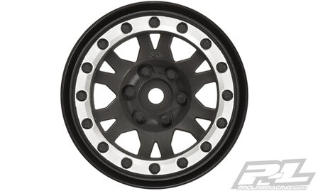 Impulse 1.9&quot; Black/Silver Wheel Crawlers F/R