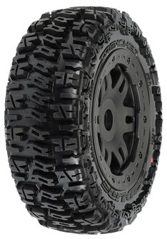 Trencher Off-Road Tires Mounted on Black Split Six Front Whe, PR1154-13
