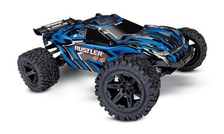 Traxxas Rustler 4x4 XL-5 TQ (incl battery/charger), Blue