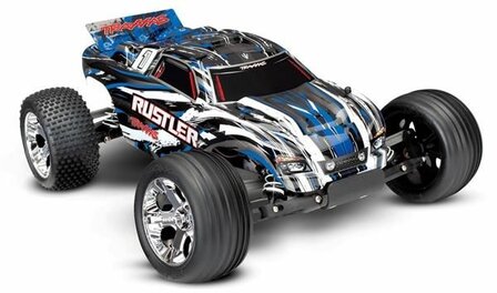 Traxxas Rustler XL-5 TQ (incl battery/charger), Blue