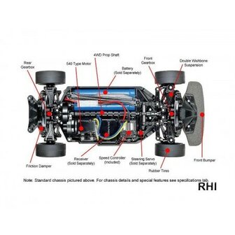 TAMIYA 58599 1/10 RC Raybrig NSX Concept-GT TT-02