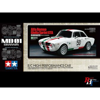 TAMIYA Alfa Rom. Giulia Spr. Club MB-01 met certificaat 58732