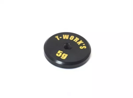 T-Work&acute;s Brass Anodized Precision Balancing Weight LCG 5g - Black