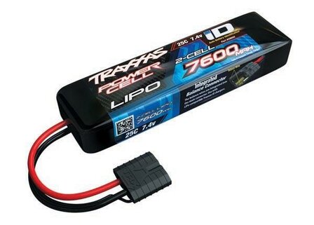 Power Cell LiPo 7600mAh 7.4V 2S 25C , Summit, E-Revo Slas ID, TRX2869X