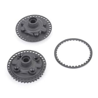 SCHUMACHER Gear Diff Pulley, Cover and Fence - Mi6/evo