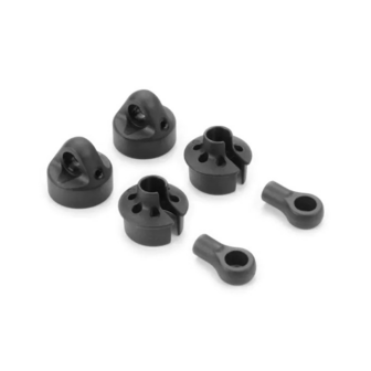 Xray Composite Short Shock Cap, Spring Collar &amp; Ball Joint - Big Bore (2) - 368014-S
