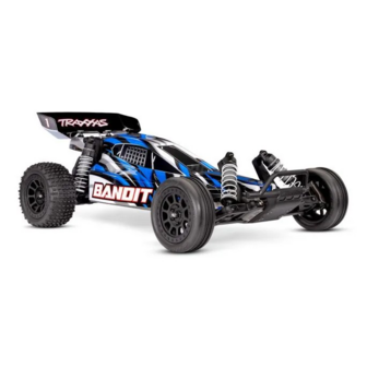 Traxxas Bandit 1/10 2wd Brushed Hd With Battery &amp; Usb-c Charger Blue X - 24254-8-BLUEX