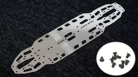 WeiRC Steel Chassis 1,2mm for Xray X4`25 incl. Steel Screw Set
