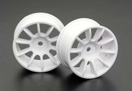 Ride 1:10 M-Chassis 60 Size 10-Spoke Wheel - White (2)