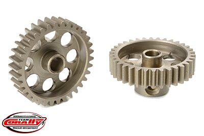 Corally 48DP Pinion Short Hardened Steel 34 Teeth Shaft Dia. 3.17mm