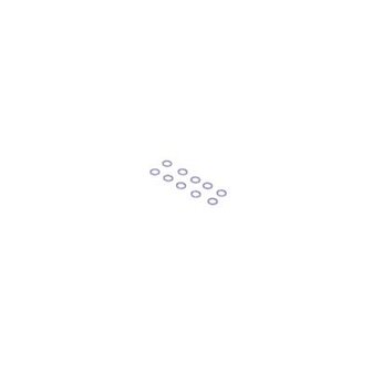 M3 Alloy Washers Grey 0.5mm (pk10)