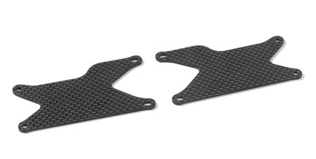 XB9 GRAPHITE REAR LOWER ARM PLATE 1.6 MM (2), X353191