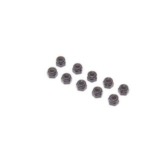 SPEED PACK - M4 Alloy Nyloc Nuts - Black - pk10