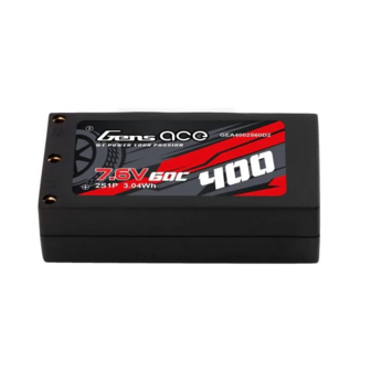 Gens Ace 400mah 2s1p Hv 60c Lipo Battery With Xt60 Plug - 4002S60D2