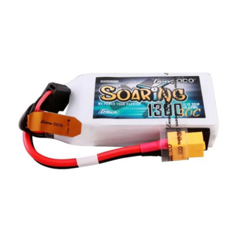 Gens Ace G-tech Soaring 1300mah 11.1v 30c 3s1p Lipo Battery Pack With Xt60 Plug - 133S30X6GT