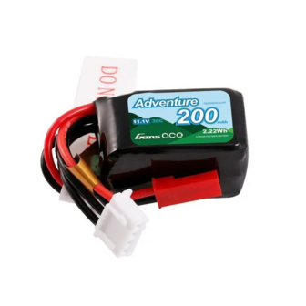 Gens Ace 200mah 11.1v 30c 3s1p Lipo Battery Pack With Jst-syp Plug - 2003S30JST