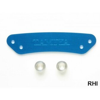 TT-01 Alu Bumper Stopper blauw