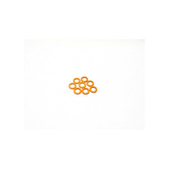 Hiro Seiko 3mm Alloy Spacer Set (1.0mm) [Orange]