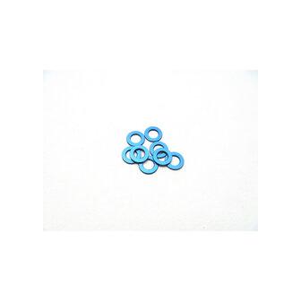 Hiro Seiko 3mm Alloy Spacer Set (1.0mm) [Y-Blue]