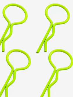 Mmc body clip groot Fluorescent geel 4ps 1:10 