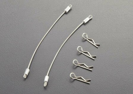 Killerbody body clips met 120mm Metalkabel (4 Stk)