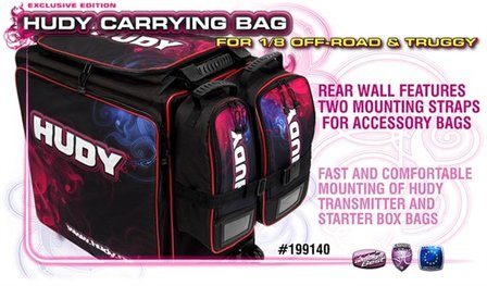 HUDY 1/8 Off-Road &amp; Truggy Carrying Bag + Tool Bag - Exclusi - 199140