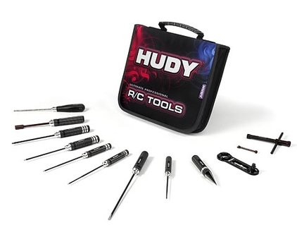 HUDY Set Of Tools + Carrying Bag - For Nitro Touring Cars - 190002