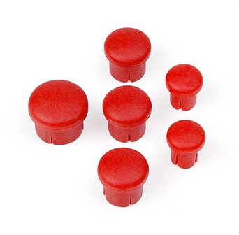 HUDY Plastic Cap For Handle ( Set 3+2+1) Red - 195020