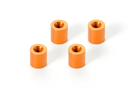 XRAY ALU STAND M3 6x6.4MM - ORANGE (4) - 373121-O