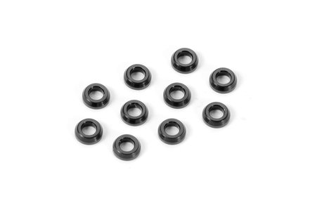 XRAY Alu Conical Shim 3X6X2.0mm - Black (10) - 362280-K