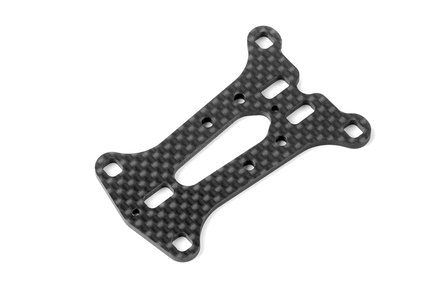 XRAY X1&#039;19 GRAPHITE ARM MOUNT PLATE - WIDE TRACK-WIDTH - 2.5MM - 371065