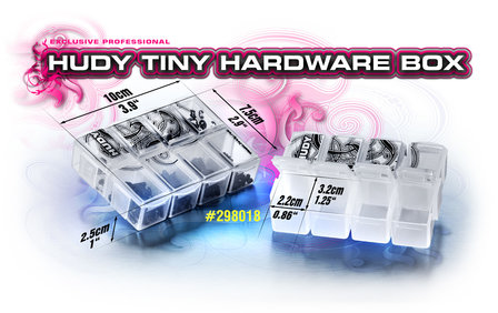 HUDY TINY HARDWARE BOX - 8-COMPARTMENTS - 298018