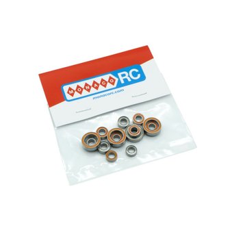 MonacoRC Ball Bearings orange kit for T4&#039;19 (14pcs) - MC-B001
