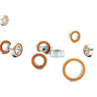 MonacoRC Ball Bearings orange kit for T4&#039;19 (14pcs) - MC-B001