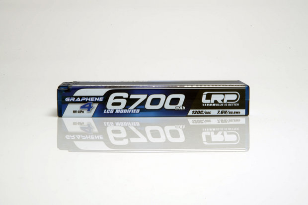 LRP HV Stock Spec GRAPHV LCG Modified GRAPHENE-4 6700mAh Hardcase Akku - 7.6V LiPo - 120C/60C - 431271