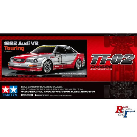 TAMIYA586991/10 Audi V8 Touring 1992 4WD TT-02