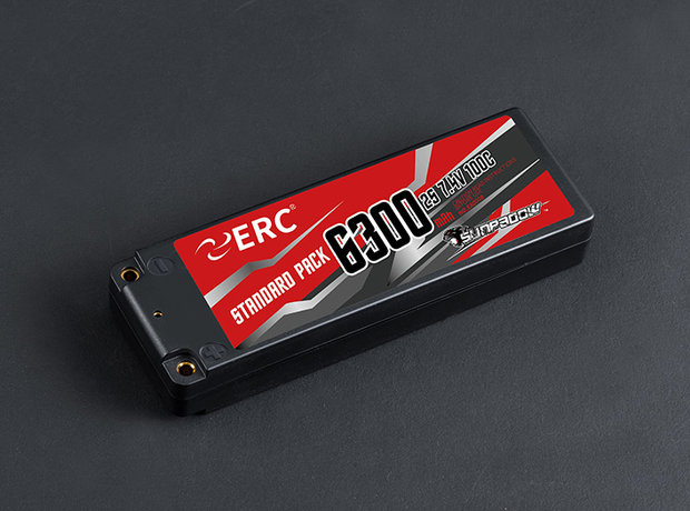 Sunpadow ERC 6300mAh 7.4V 2S 100C LiPo (4mm, 304g)