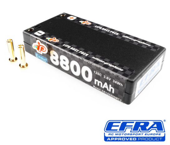 Intellect MC3 8800mAh 120C 3.8V 1S Long Runtime Graphene 1/12 Pack LiHV