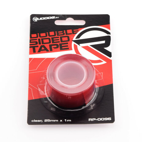 RUDDOG Double Sided Tape (clear,25mm x 1m)