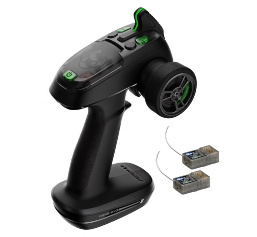 4-Channel Radio "CR4S-EVO" 2.4GHz incl. 2* 6-CH RX New