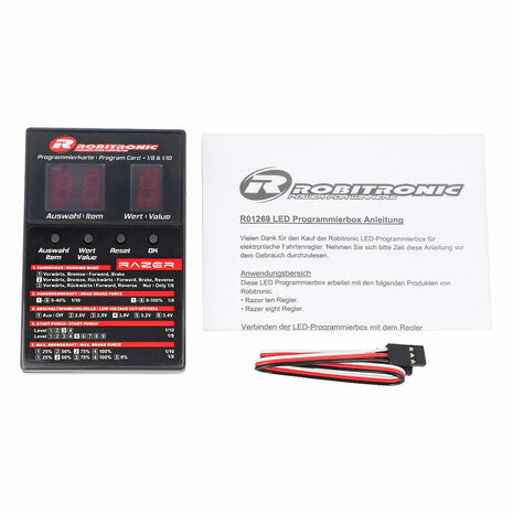 Robitronic LED Program Box Razer ten & eight