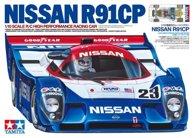 Tamiya Nissan R91CP (47531) incl. certificaat voor de Tamiya cup