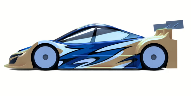 Avalon Vortex 1:10 Touring Body Shell 190mm (clear) 0,5mm