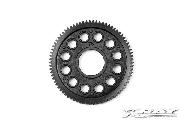 XRAY COMPOSITE SPUR GEAR - 78T / 64P - 375878